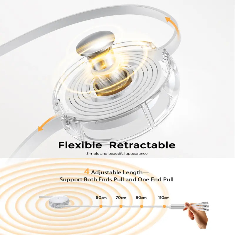 TravelFlex 3-in-1 Retractable Charging Cable