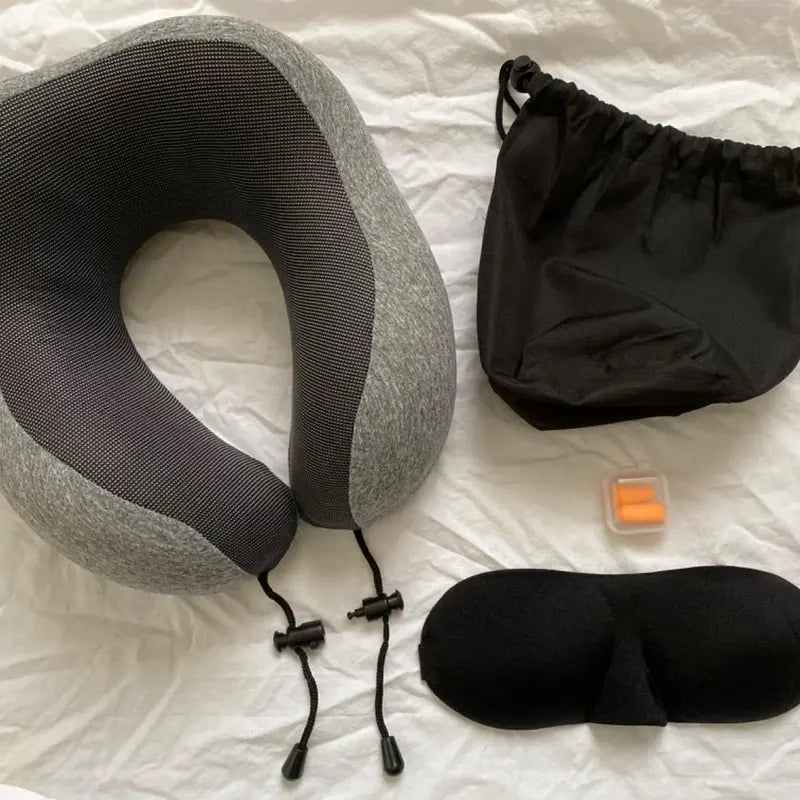 LuxoRest Memory Foam Travel Pillow Set