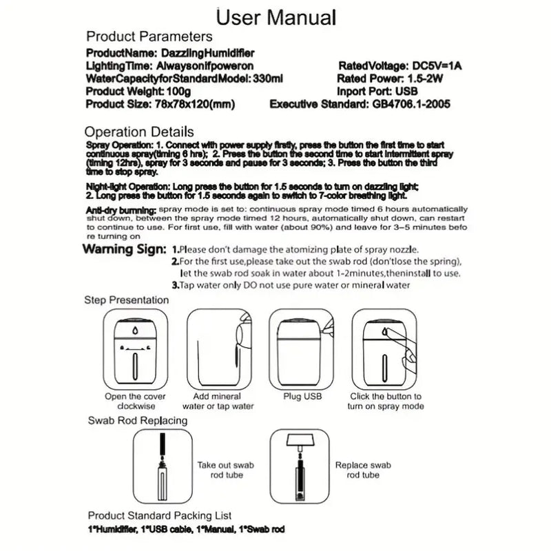 TravelFresh USB Humidifier