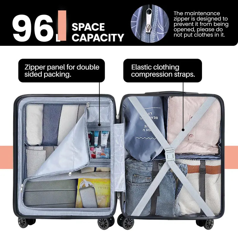 TechTraveler 28" Hardside USB Suitcase