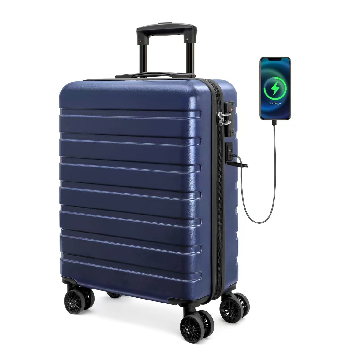 TechTraveler 28" Hardside USB Suitcase