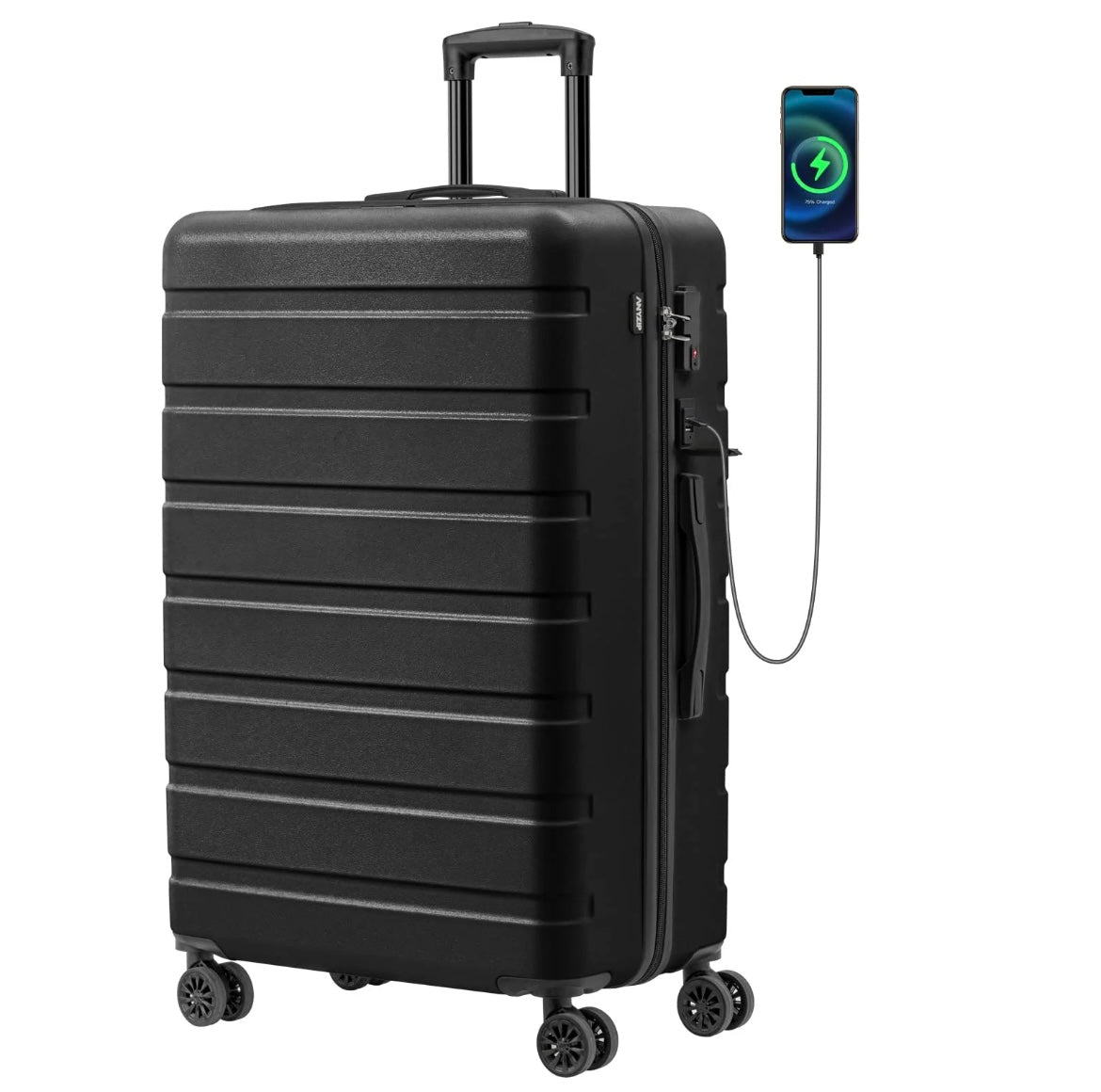 TechTraveler 28" Hardside USB Suitcase