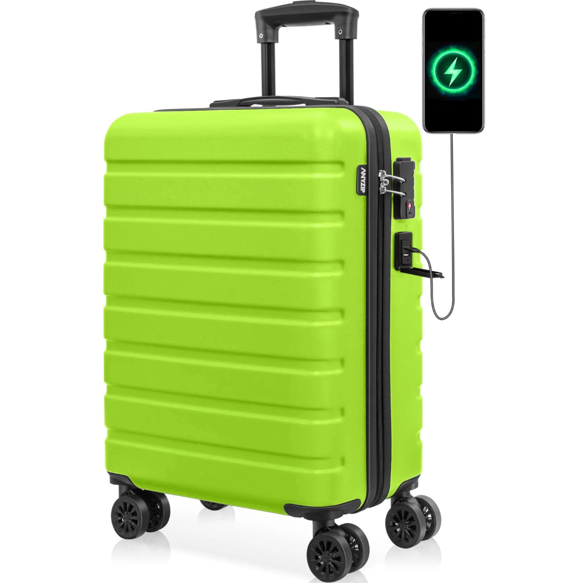 TechTraveler 28" Hardside USB Suitcase